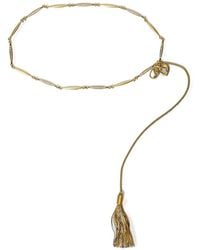 Twinset - Chain Belt With Tassel Pendant - Lyst