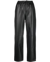 Yves Salomon - Straight-Leg Lambskin Trousers - Lyst