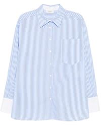 ViCOLO - Camisa A Rayas Verticales Con Puños En Contraste - Lyst