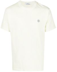 Stone Island - Logo-print Short-sleeved T-shirt - Lyst