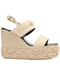 Sergio Rossi - Bitt Buckle Plaited Sandals - Lyst