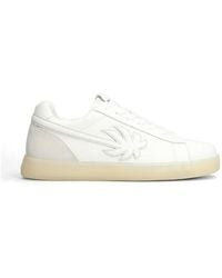 Palm Angels - Palm Tennis Lea Tree-Patch Sneakers - Lyst