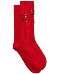 Simone Rocha - Embellished Ribbed Socks - Lyst