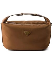 Prada - Chérie Mini-Tas Met Logo-Plakkaat - Lyst