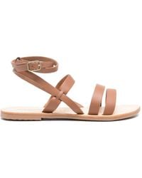 Manebí - Multi-way Strap Leather Sandals - Lyst