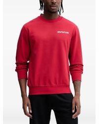 Napapijri - Sol Logo-Print Crew-Neck Sweatshirt - Lyst