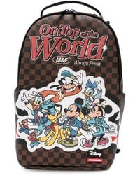 Sprayground - Check-Print Disney Mickey & Friends Backpack - Lyst