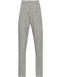 Emporio Armani - Pantalones ajustados de talle medio - Lyst
