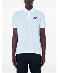 Moncler - Logo-Patch Piqué Polo Shirt - Lyst