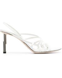 Lanvin - Sequence 70mm Leather Sandals - Lyst