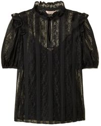 Twinset - Striped Lace Blouse - Lyst