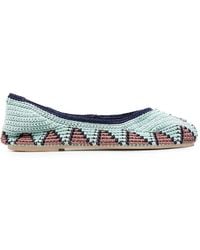 SLO_HAND_MADE - Crochet Ballet Flats - Lyst