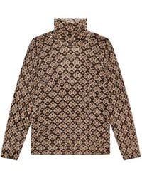 Maliparmi - Geometric-Print Roll-Neck Sweater - Lyst
