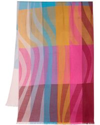 Paul Smith - Swirl Stripe Schal in Colour-Block-Optik - Lyst