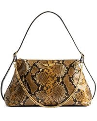Zadig & Voltaire - Jim Wild Python-Effect Shoulder Bag - Lyst