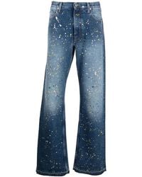 Off-White c/o Virgil Abloh - Jean Droit À Effet Taches De Peinture - Lyst