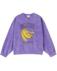 Ganni - Vintage Wash Sweatshirt - Lyst