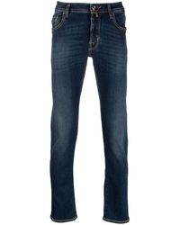 Jacob Cohen - Skinny-leg Logo-patch Jeans - Lyst