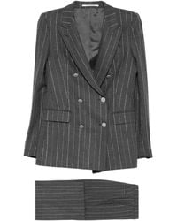 Tagliatore - Pinstriped Double-Breasted Blazer - Lyst