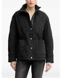 Guess - Quilted Drawstring Jacket - Lyst