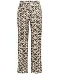 Maliparmi - Orbit-Print Chain-Print Straight-Leg Trousers - Lyst