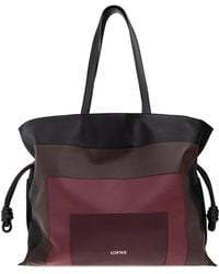 Loewe - X Albers Xl Flamenco Panelled Knot-Detail Tote Bag - Lyst