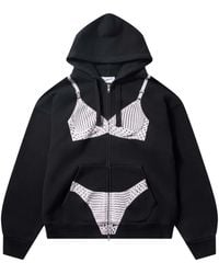 VAQUERA - Trompe L'Oeil Graphic-Print Hoodie - Lyst