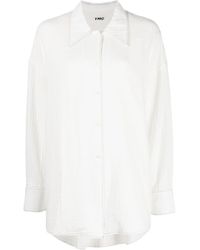 YMC - Lena Long-sleeve Cotton Shirt - Lyst