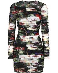 Dolce & Gabbana - Robe courte à fleurs - Lyst