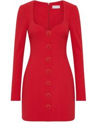 Rebecca Vallance - Cameron Button-Front Mini Dress - Lyst