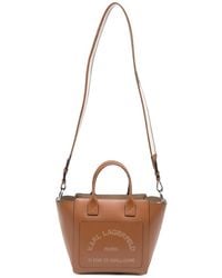KARL LAGERFELD - Small K/Daily Leather Tote Bag - Lyst