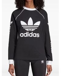 adidas Originals Rita Ora Long Sleeve Panel Dress in Black | Lyst