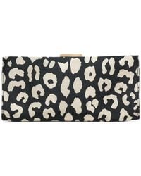 Carolina Herrera - Pats Leopard-Jacquard Clutch Bag - Lyst
