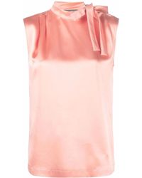 Alberta Ferretti - Blusa Con Detalle De Lazo - Lyst