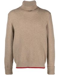 Fay - Pull Nervuré À Col Roulé - Lyst