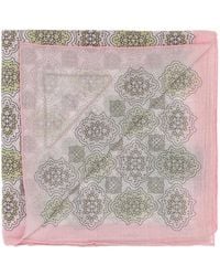 Prada - Printed Cotton Foulard - Lyst