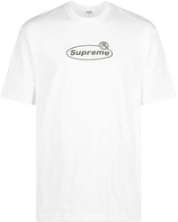 Supreme - Warning Logo-print Cotton T-shirt - Lyst
