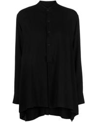 Yohji Yamamoto - Button-Up Band-Collar Shirt - Lyst
