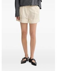 Rag & Bone - Pinstripe-Pattern Tailored Shorts - Lyst