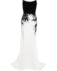 Saiid Kobeisy - Embroidered Crepe Mermaid Dress - Lyst