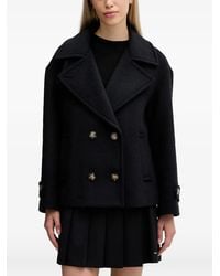 Sisley - Buttoned Long-Sleeve Jacket - Lyst
