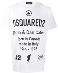 DSquared² - Slogan Print Short-Sleeve T-Shirt - Lyst