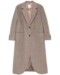 Sandro - Long Double-Faced Wool Coat - Lyst