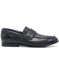 Moma - Pebbled-Leather Loafers - Lyst