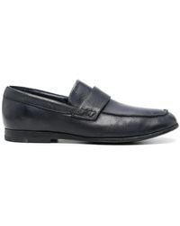 Moma - Pebbled-Leather Loafers - Lyst