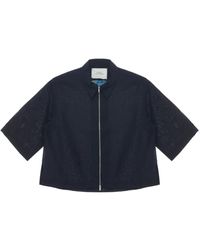 Studio Nicholson - Zip-Up Shirt Jacket - Lyst