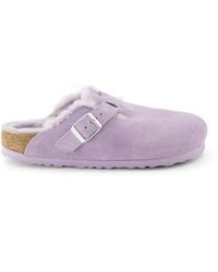 Birkenstock - Mules Boston Shearling À Boucle - Lyst