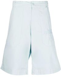Moschino - Knee-Length Stretch Cotton Shorts - Lyst