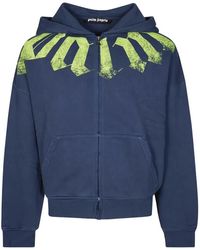 Palm Angels - Big Neck Logo-Print Zip-Up Hoodie - Lyst