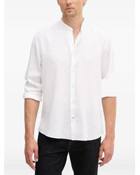 Joop! - Pebo Band-Collar Long-Sleeve Shirt - Lyst